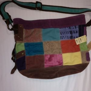 Lucky Brand Patchwork Crossbody/Messenger One of a kind